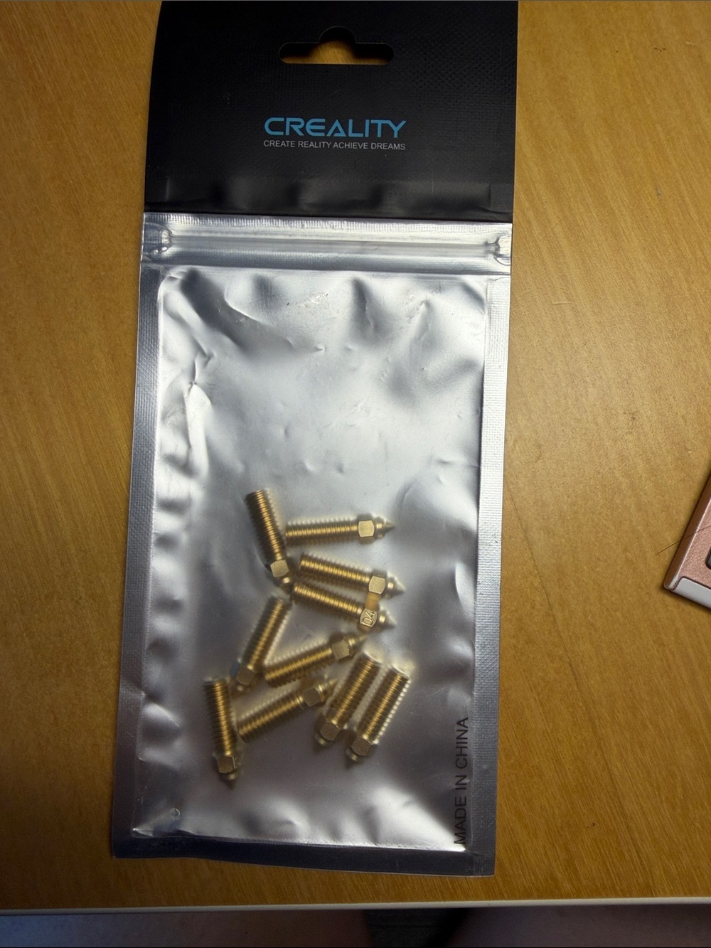 Creality 10PCS 0.04mm Brass Nozzles Kit,Accessories & Upgrades